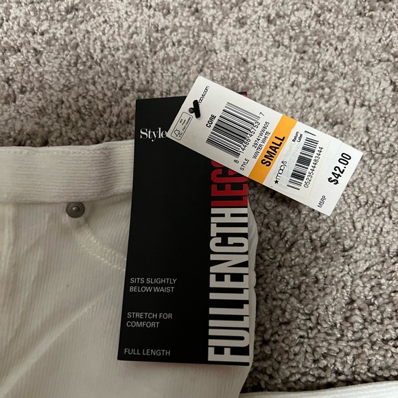 Style and co white corduroy pants stretch - Picture 3 of 4